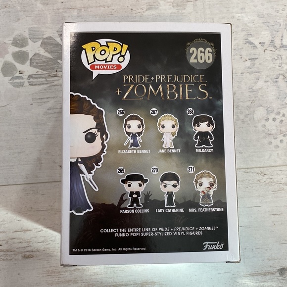 Funko Pop Elizabeth Bennet #266 Pride Prejudice Zombies Figure - Picture 5 of 8